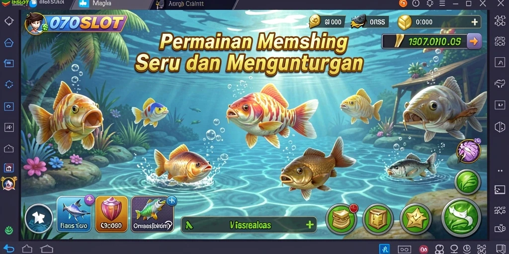 Gameplay seru di 070SLOT dengan suasana memancing yang menarik.