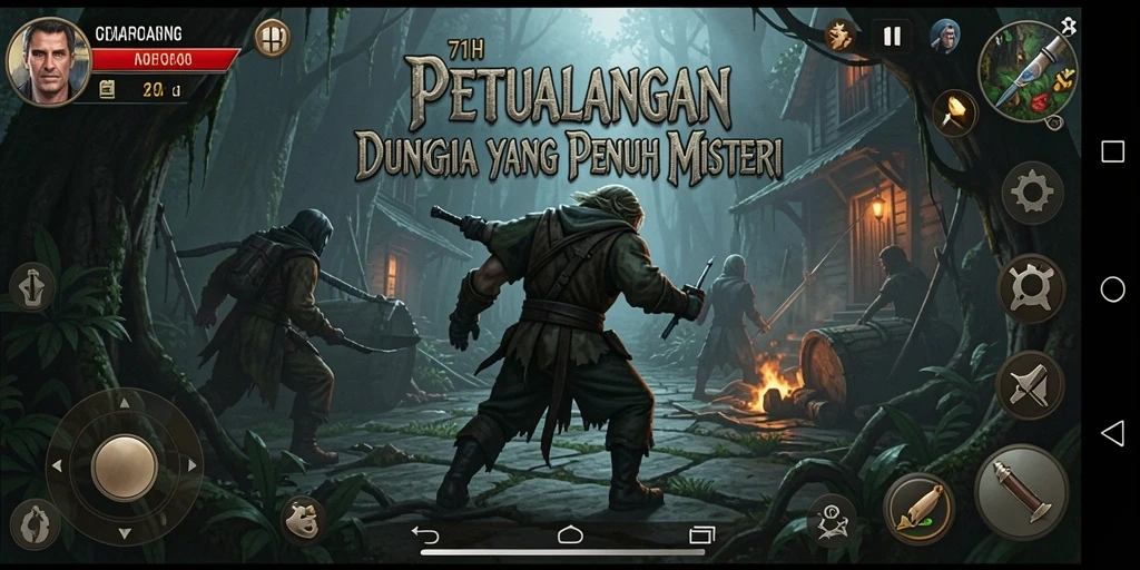 Screenshot gameplay 71H menampilkan petualangan mendebarkan penuh tantangan.