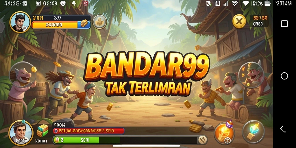 Tampilan gameplay seru dari BANDAR99 saat menjelajahi dunia petualangan.