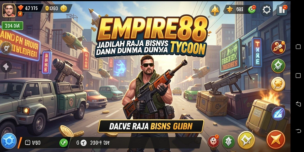 Tampilan gameplay <strong>EMPIRE88</strong> yang menakjubkan dengan fitur Tycoon yang lengkap.