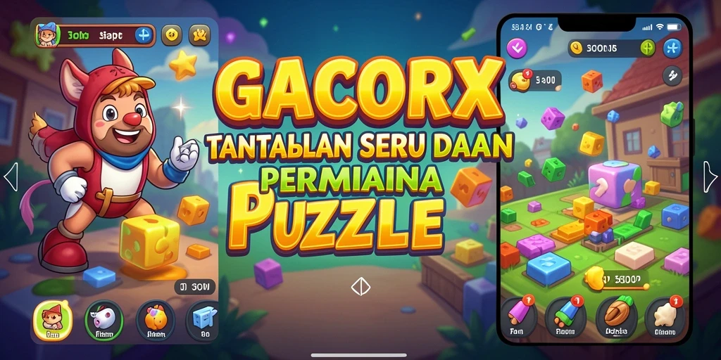 Tampilan gameplay seru dan menantang dalam GACORX.