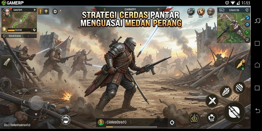 Screenshot GAMERP menampilkan aksi seru dan taktik game strategi yang mendebarkan.