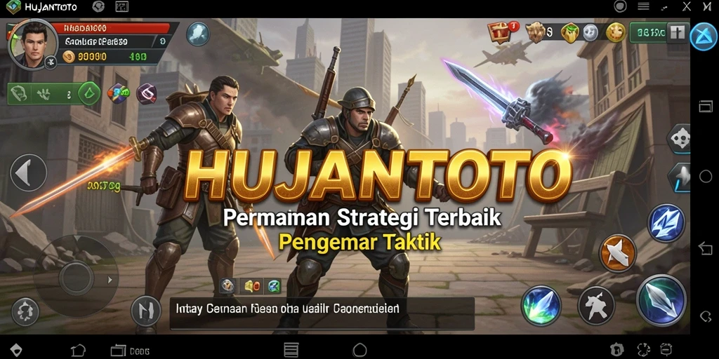 Screenshot HUJANTOTO menampilkan aksi strategis yang mendebarkan.