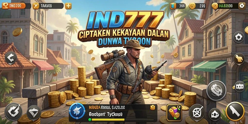 Tampilan gameplay seru dalam IND777 dengan elemen Tycoon yang menantang.