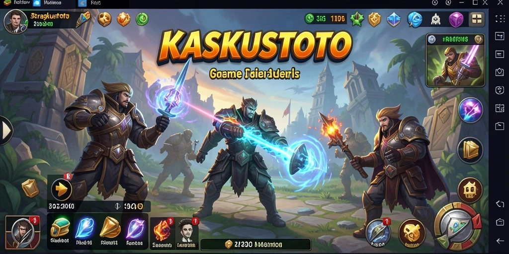 Tampilan gameplay KASKUSTOTO yang menegangkan dan dinamis.