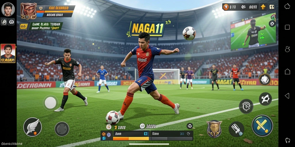 Tampilan gambar utama NAGA11 dengan aksi olahraga yang menegangkan.