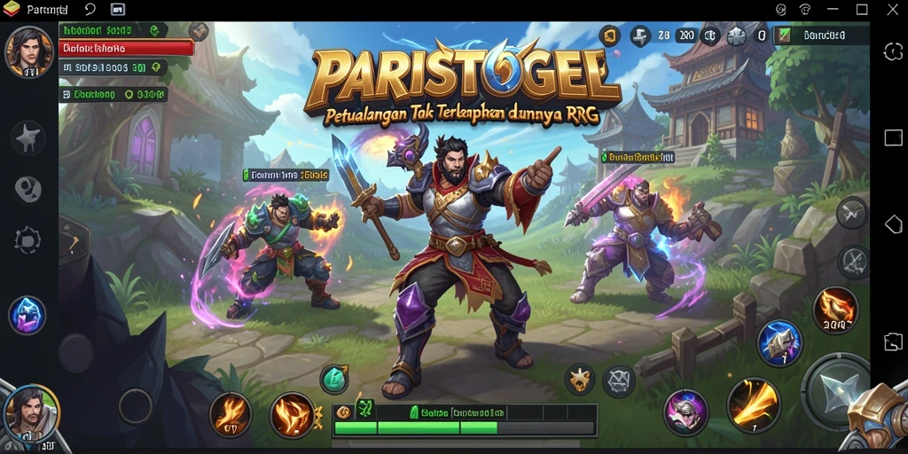 Tangkapan layar menunjukkan pertempuran epik dalam PARISTOGEL.