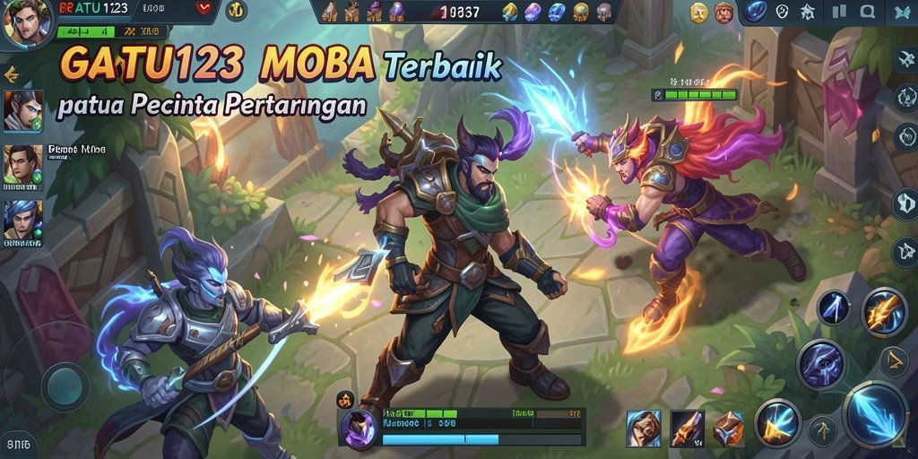 Tampilan gameplay menegangkan di RATU123 dengan karakter unik.